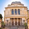 Rome. Great Synagogue of Rome facade view, Jewish temple in eternal city