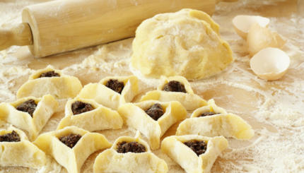 hamantaschen purim dough baking